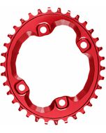 Plateau Absolute Black Ovale 4 Branches Shimano 96BCD Rouge