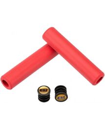Poignées Grip ESI Silicone Chunky Rouge