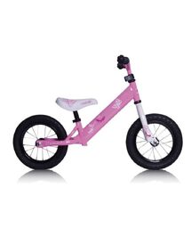 Draisienne Rebel Kidz 12,5" Rose / Papillon Blanc 