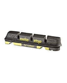 Kit 4 Patins Swisstop FlashPro Black Prince Carbone