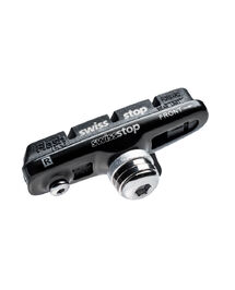Kit 2 Patins + Porte Patins Swisstop Full Flash Pro Original Black Aluminium
